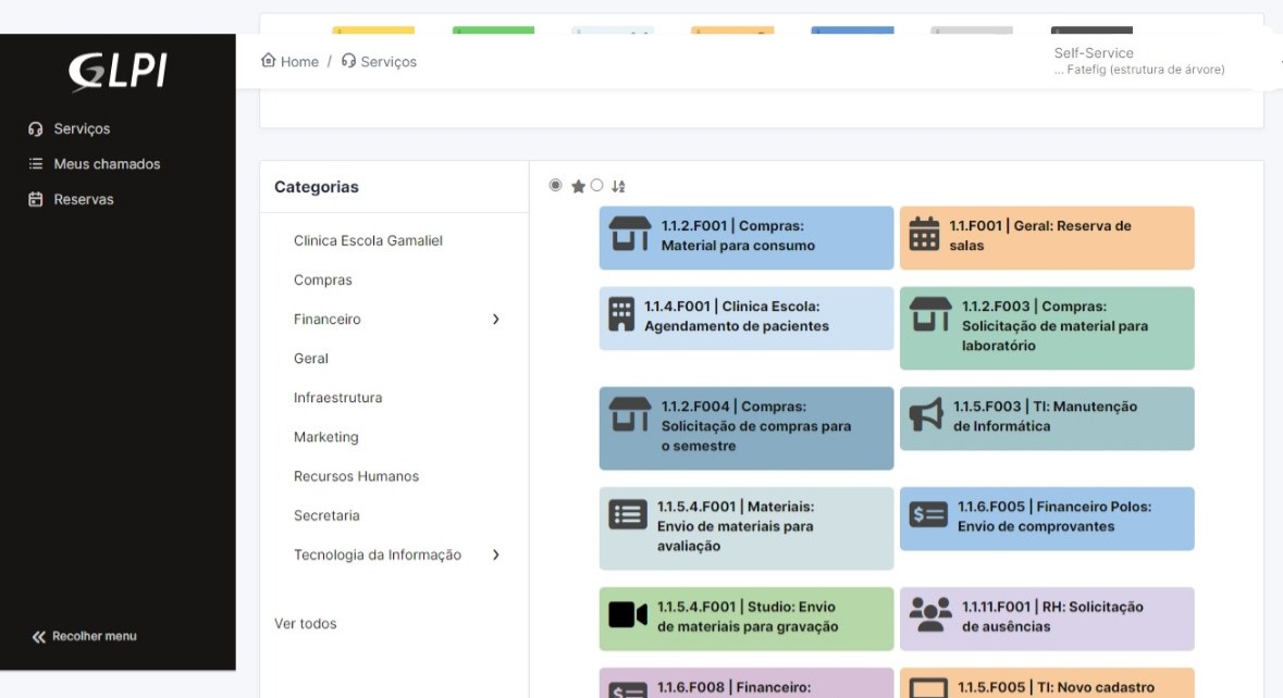 Interface do usuário para solicitações de consulta com médicos